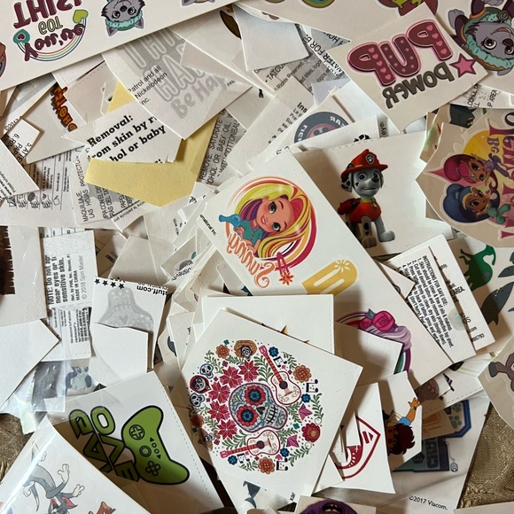 Disney Nick Jr nickoleon gaming Tattoos Lot Assortment new - Picture 4 of 7